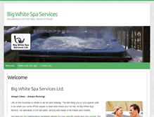 Tablet Screenshot of bigwhitespaservices.com